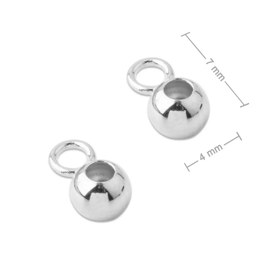 Stříbrný distanční kroužek 7 x 4 mm -