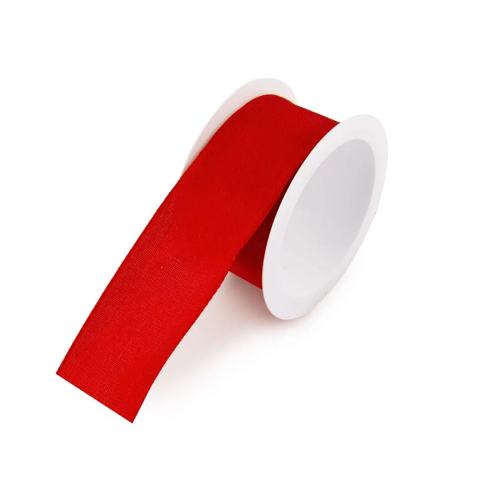 Dárková taftová stuha tmavě červená 40mm/2m - 1 ks