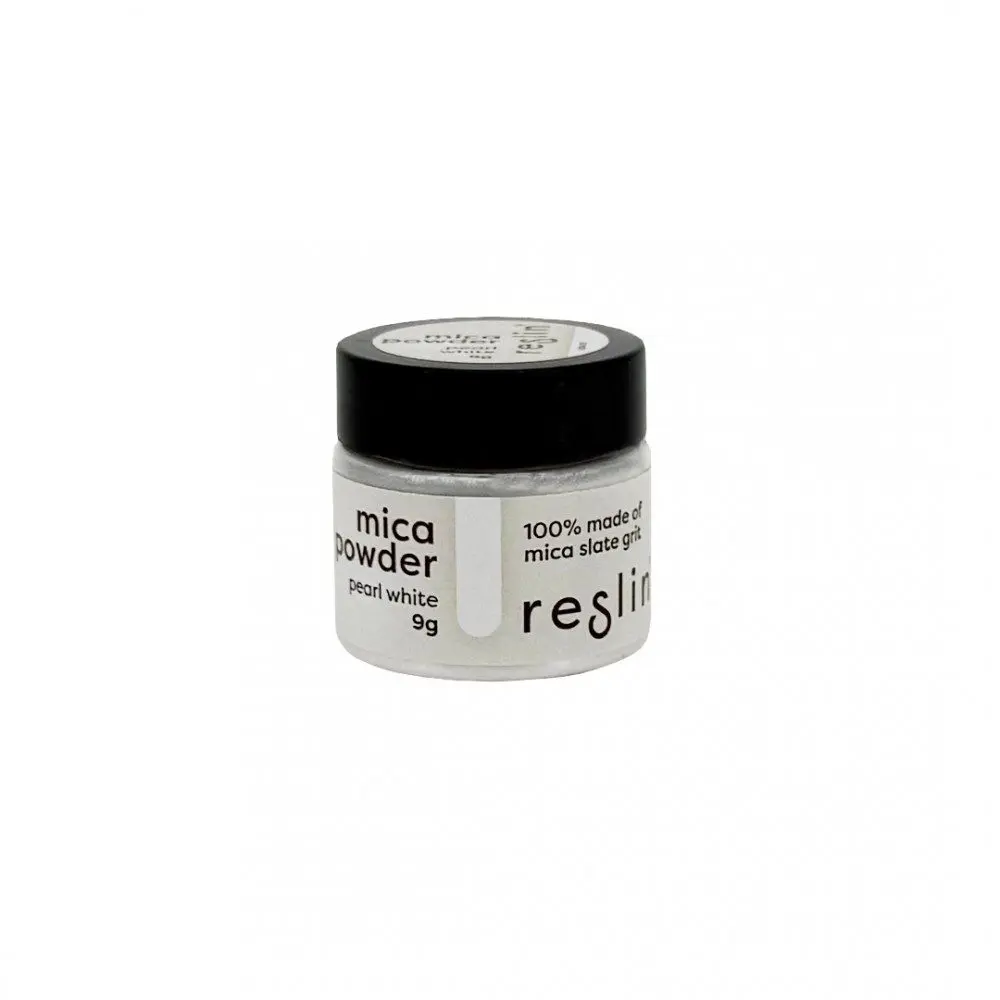 Reslin® Reslin perleťový mica prášek do ekologické pryskyřice 9 g perlově bílý - 3 ks