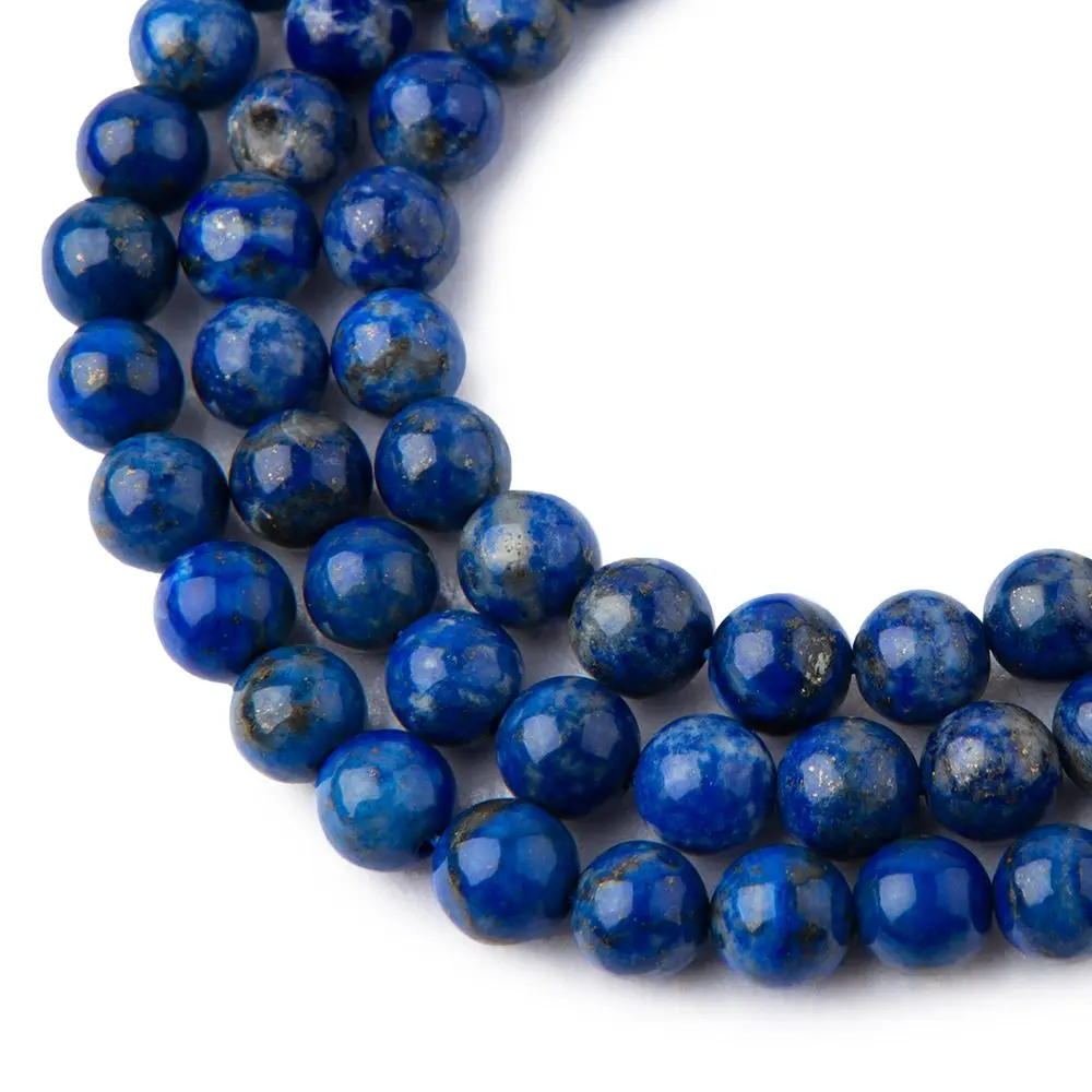 Korálky z minerálu Lapis Lazuli AA 8 mm - 24 ks