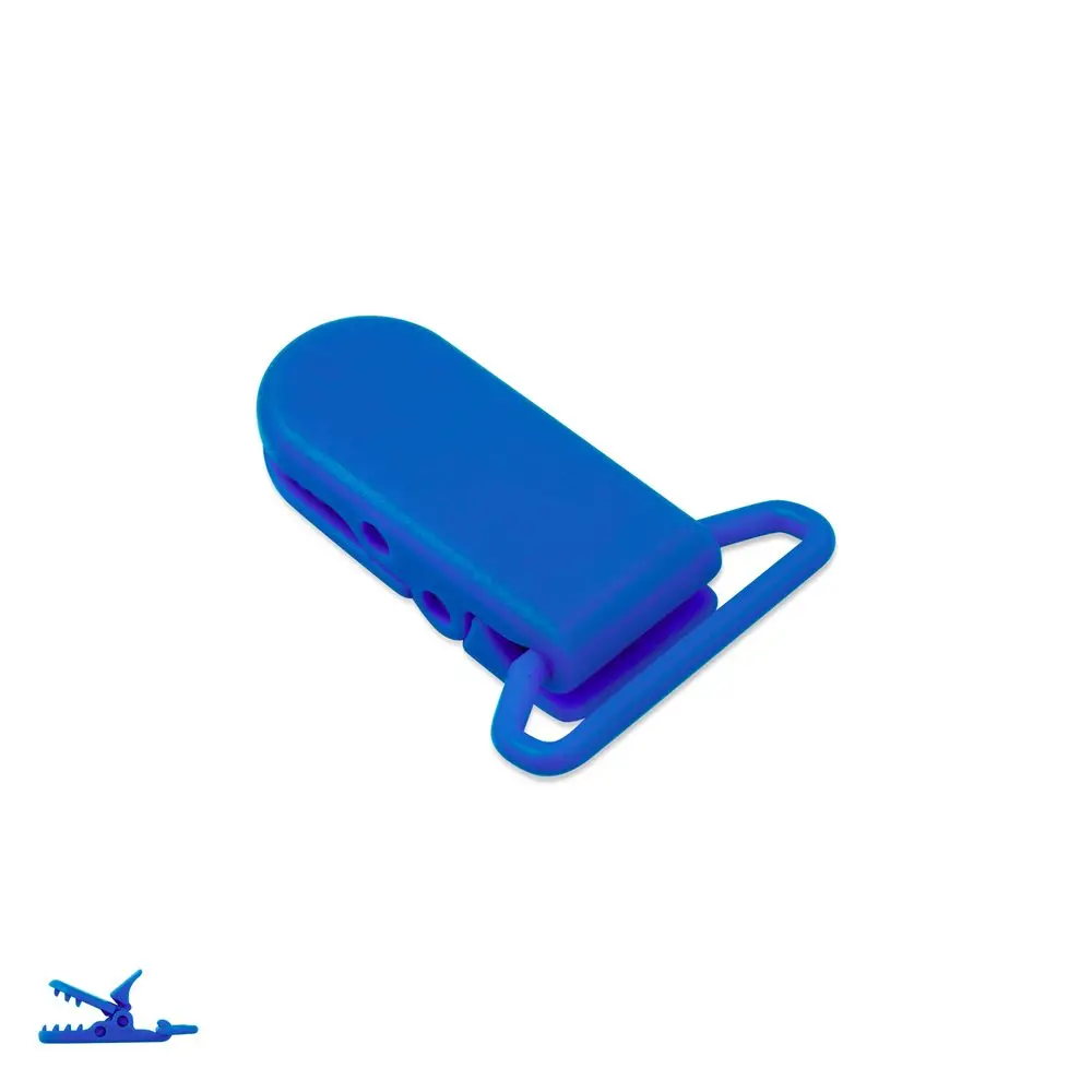 Plastový klip na dudlík 37x16x9 mm Deep Blue - 1 ks
