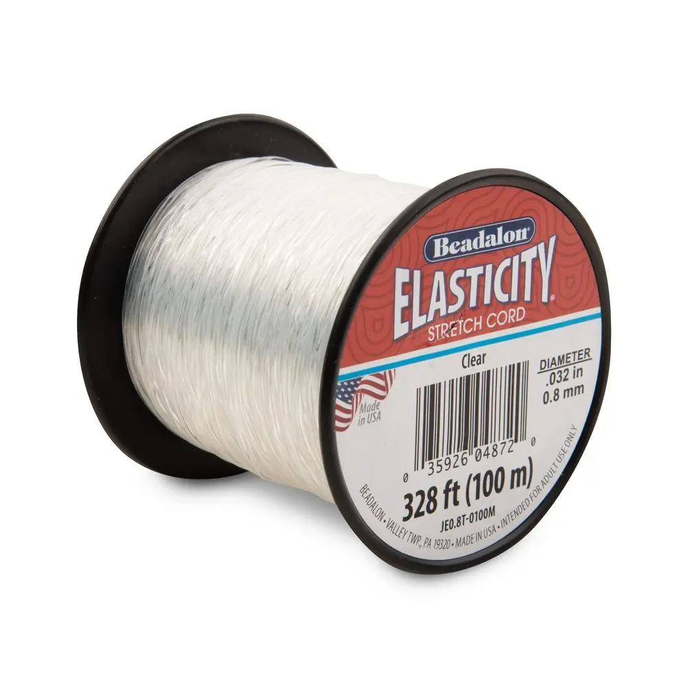 Beadalon elastomer 0,8 mm/100 m -