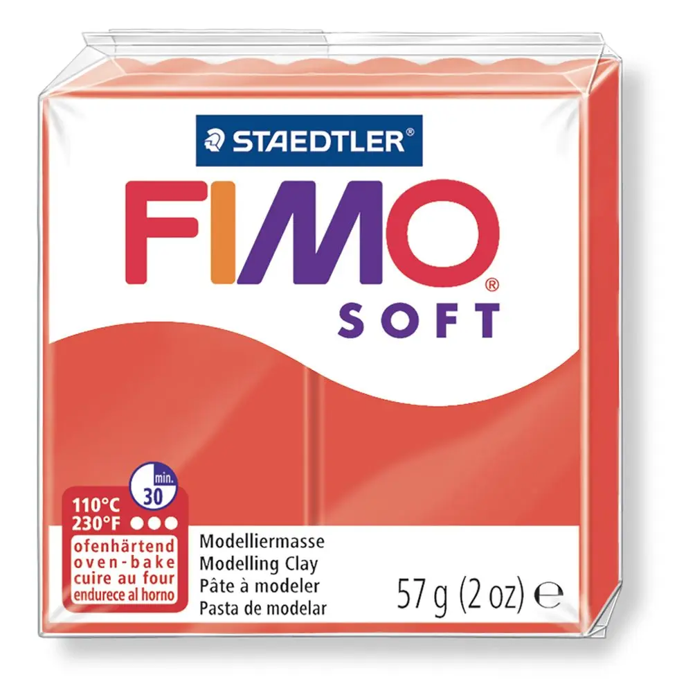 Staedtler FIMO Soft 57g (8020-24) indiánská červená - 3 ks