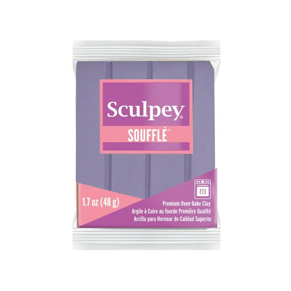Sculpey SOUFFLÉ Thisle modrofialová - 5 ks