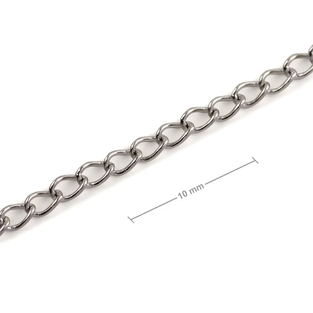 Bižuterní řetízek z chirurgické oceli v metráži s 2,5 mm okem - 5 m