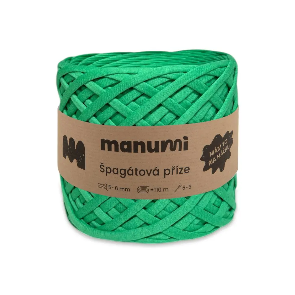 Manumi špagátová příze zelená - 1 ks