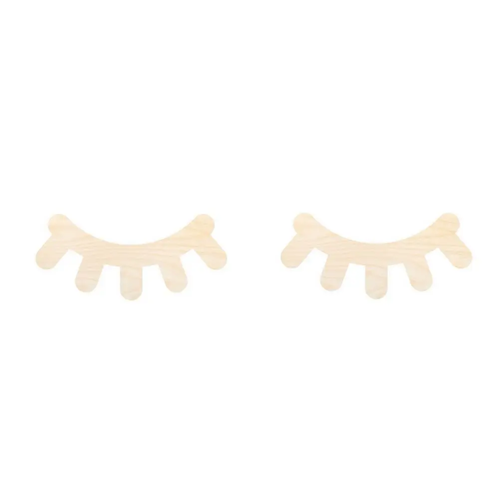 Dřevěný výřez oko zavřené 2ks 15cm - 1 pár