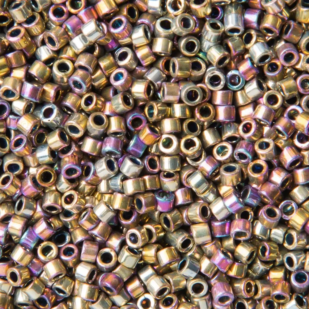 Miyuki Rokajlové korálky - Miyuki Delica 11/0 (DB-541-50) Palladium Spectrum Gold -