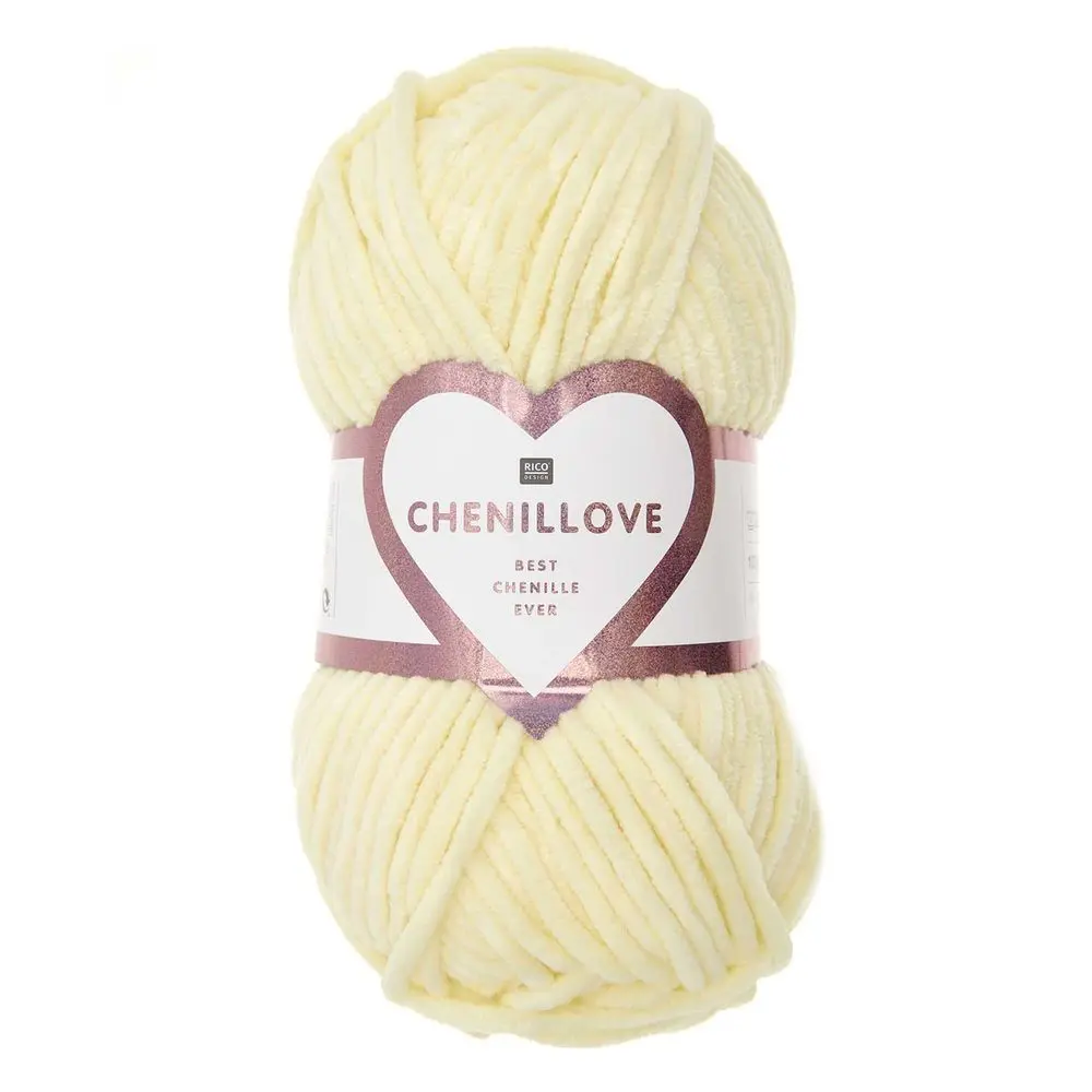 Rico Design Žinylková příze Chenillove odstín 003 vanilla -
