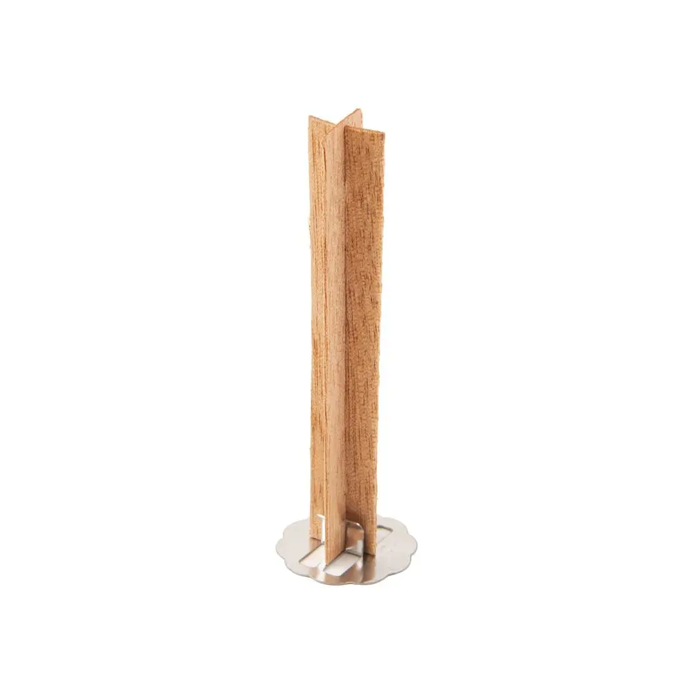 Manumi Svíčkový knot z růžového dřeva s kovovým stojánkem 70mm -