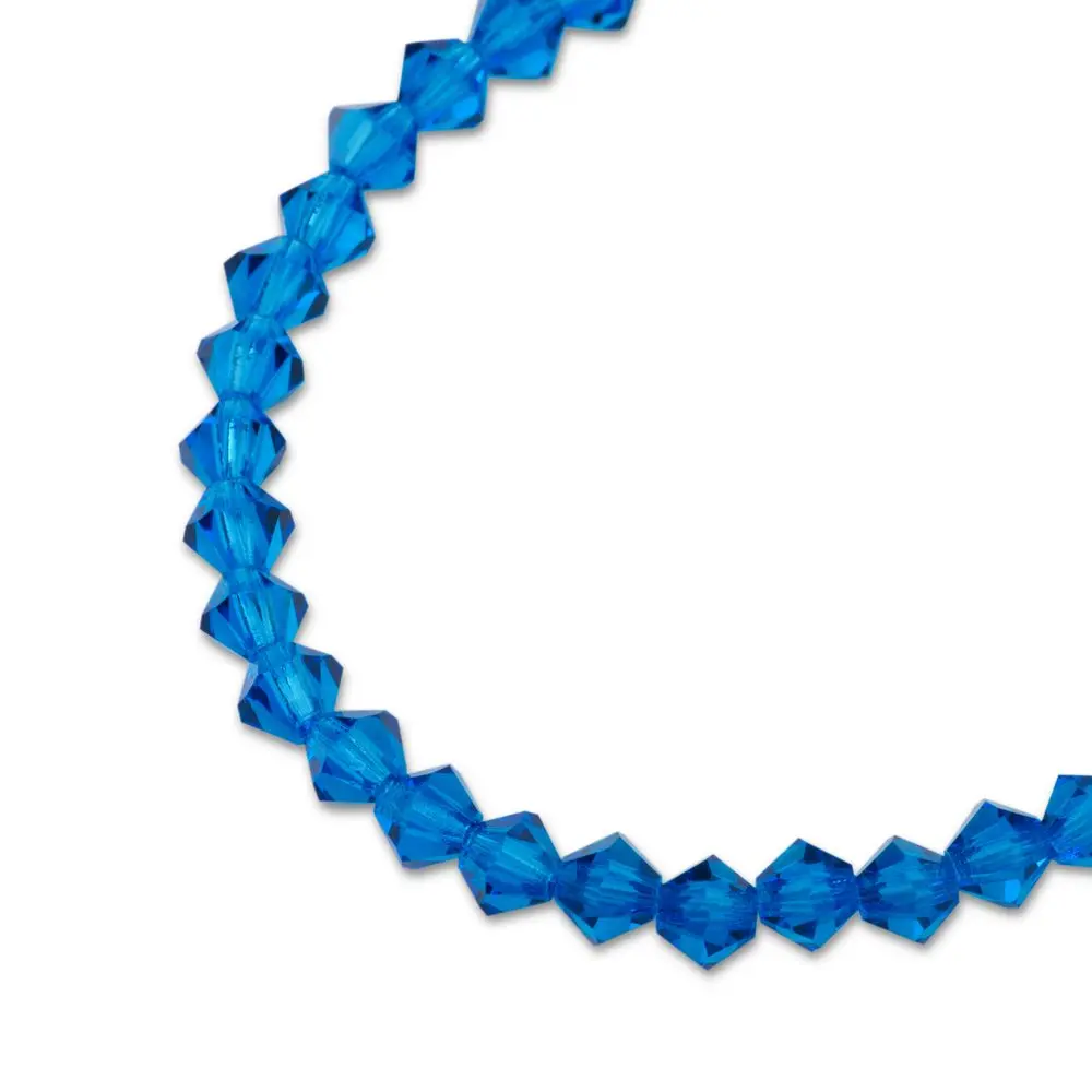 Preciosa MC perle Rondelle 4 mm Capri Blue - 30 ks