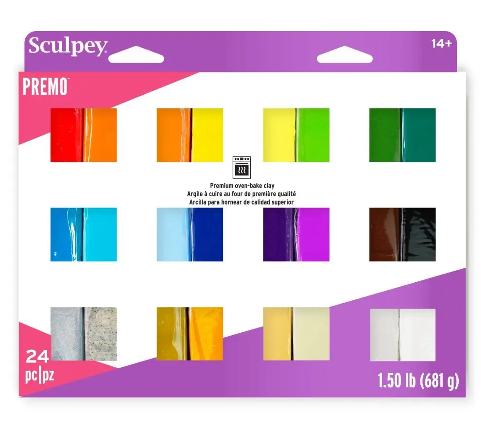 Sculpey PREMO sada 681g 24 barev -