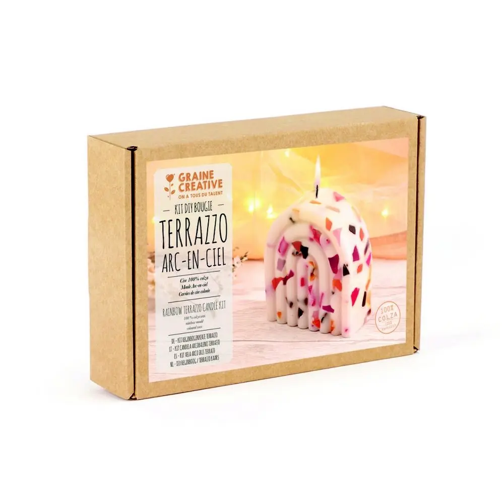 Graine Creative Sada na výrobu svíčky s terrazzo efektem - 3 sady