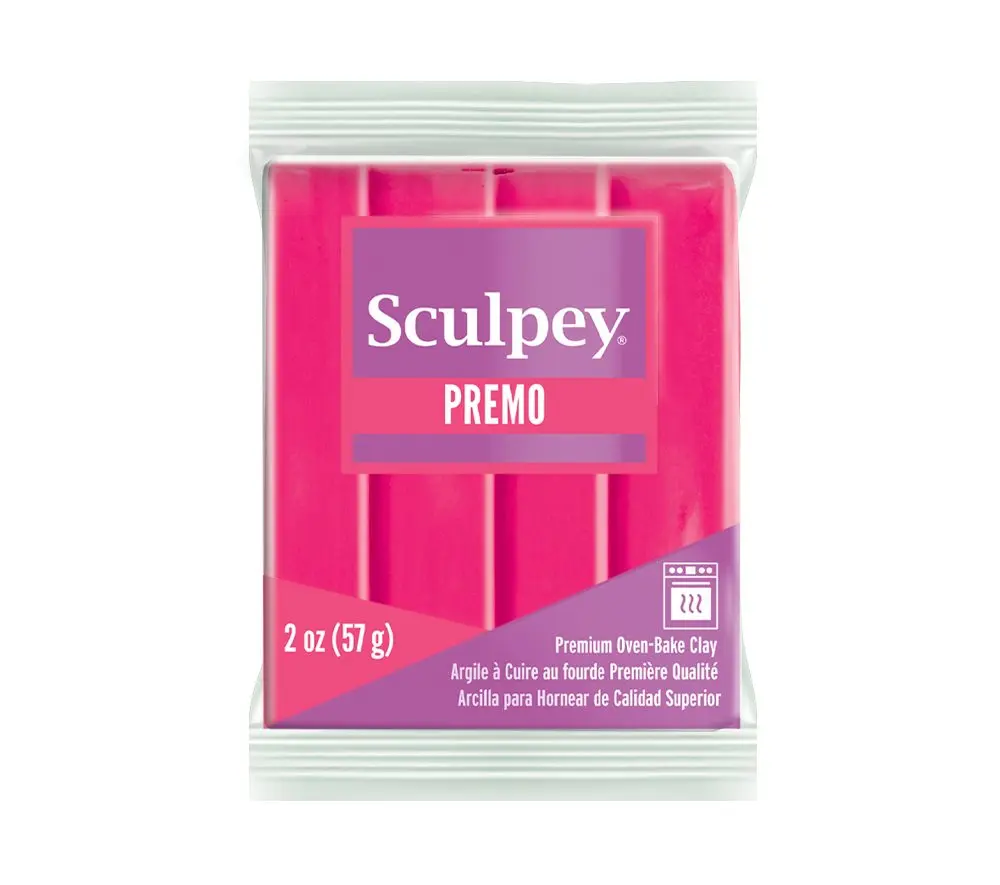 Sculpey PREMO Fluorescent Pink neonová růžová - 1 ks