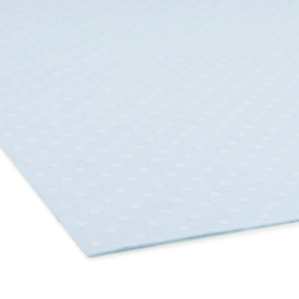 Filc / plsť puntíkatý motiv 1mm modro-bílý - 3 ks