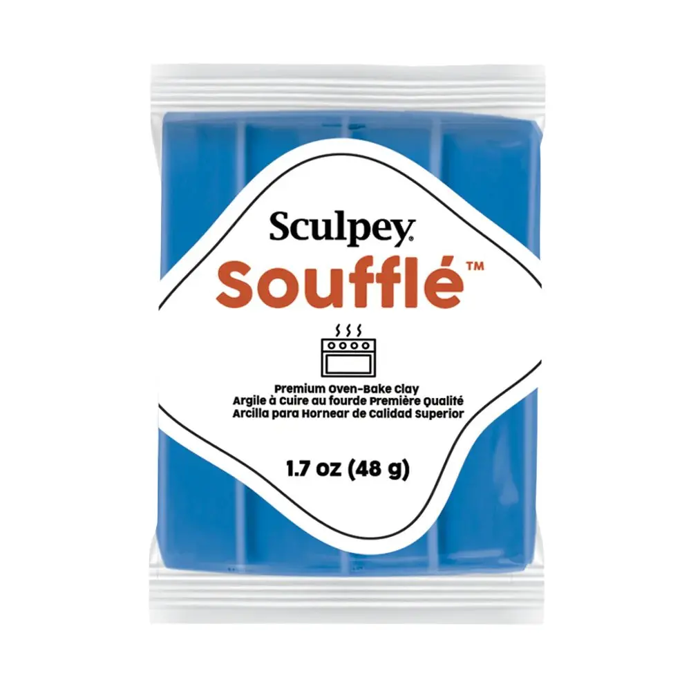 Sculpey Soufflé Cobalt kobaltově modrá - 5 ks