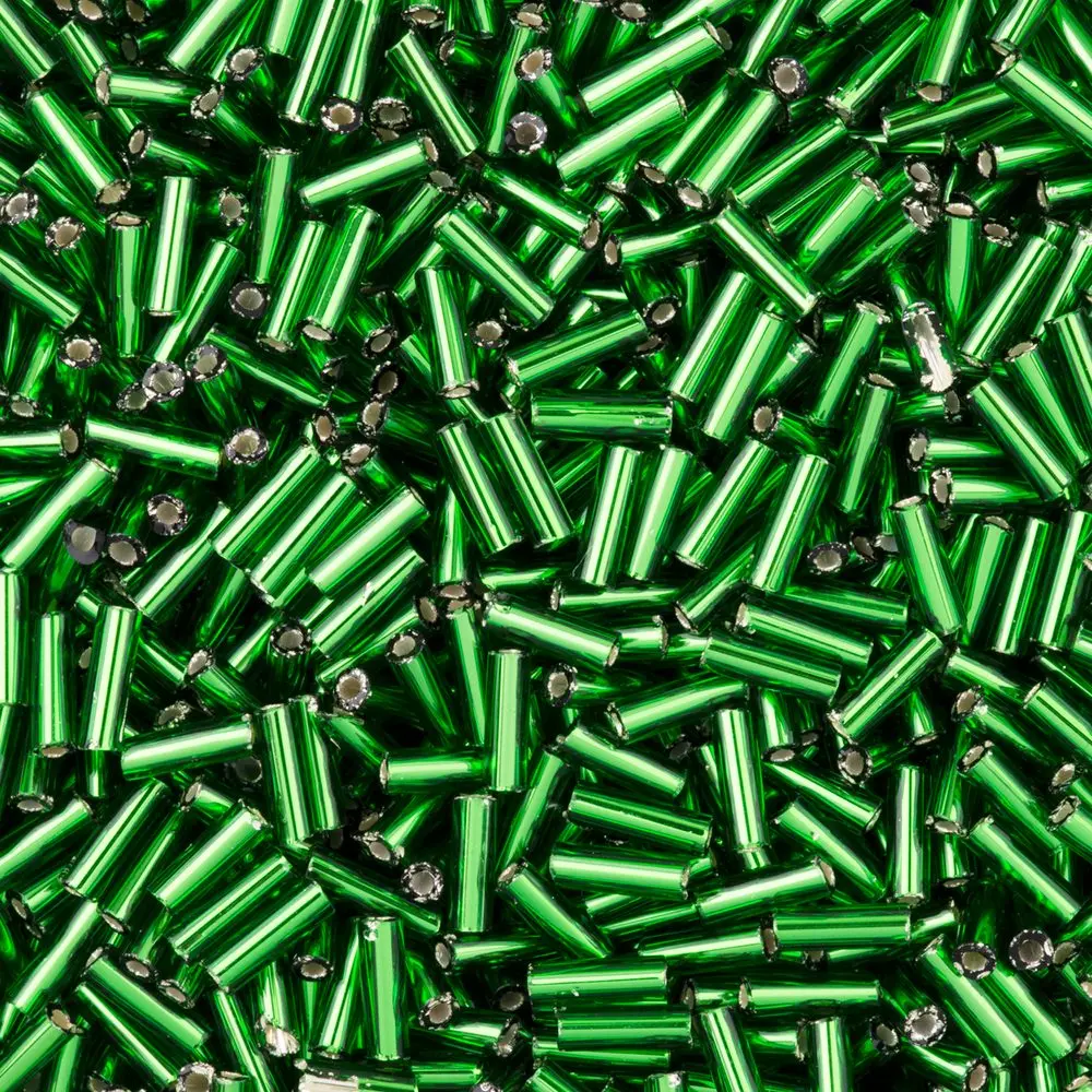 PRECIOSA ORNELA Rokajlové korálky - PRECIOSA rokajl čípky 50 g 7 mm zelené - 1 ks