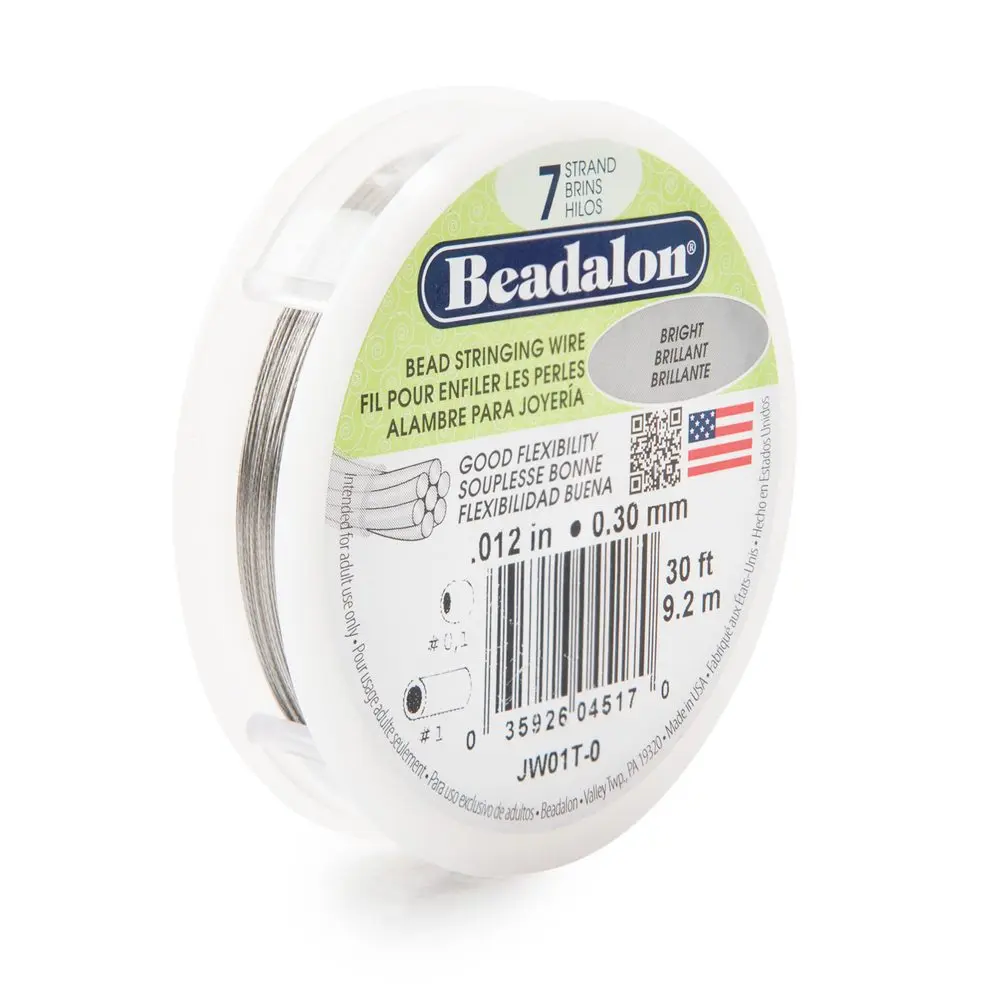 Beadalon transparentní lanko 7 vláken 0,30 mm/9m - 1 ks