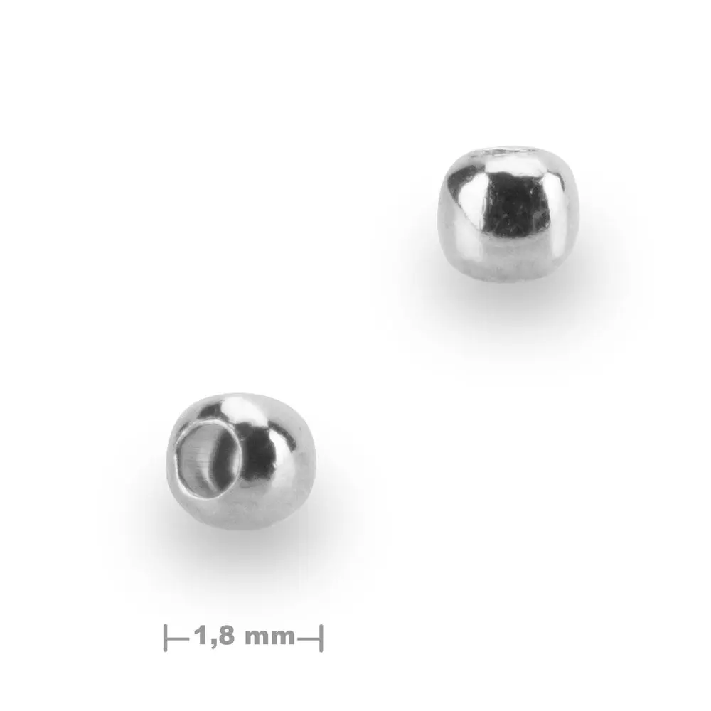 Stříbrný korálek 1,8 mm - 50 ks
