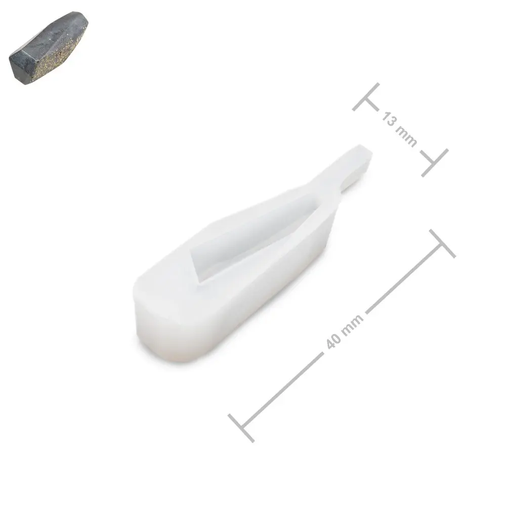Silikonová forma na křišťálovou pryskyřici 40x13x12mm -