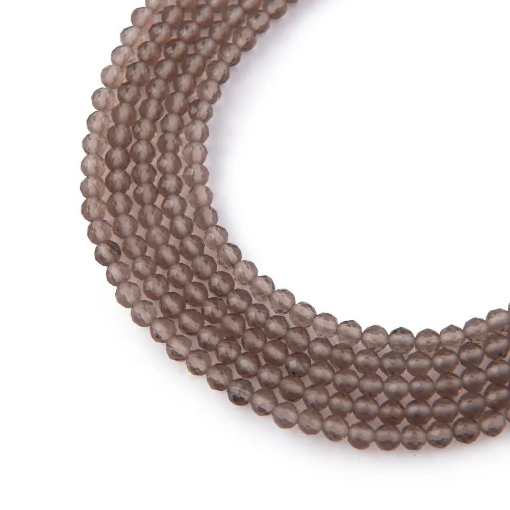 Korálky z minerálu Záhněda 3 mm broušené - 18 cm