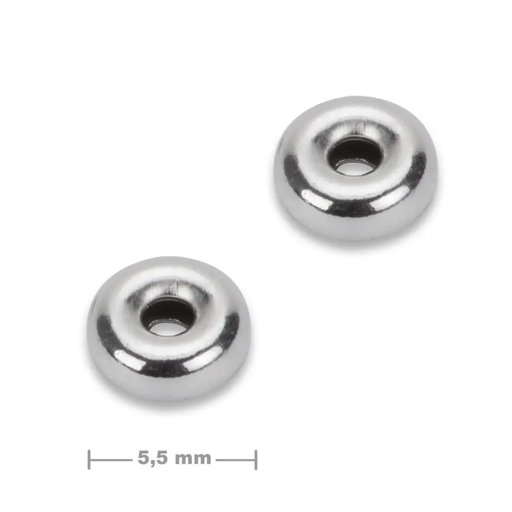 Stříbrný distanční kroužek 5,5 x 2,5 mm -