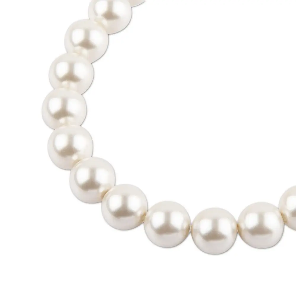 Preciosa kulatá perla MAXIMA 10 mm Pearl Effect White - 36 ks