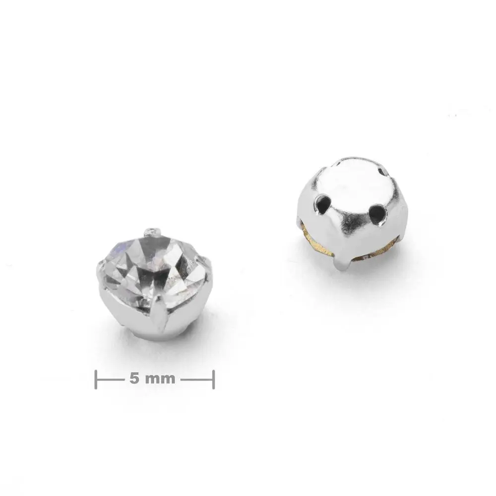 Manumi našívací šaton v kotlíku ss20/5 mm Crystal - 40 ks