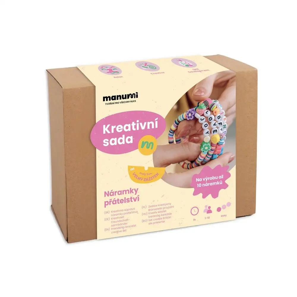 Manumi kreativní sada na výrobu náramků přátelství - 1 ks