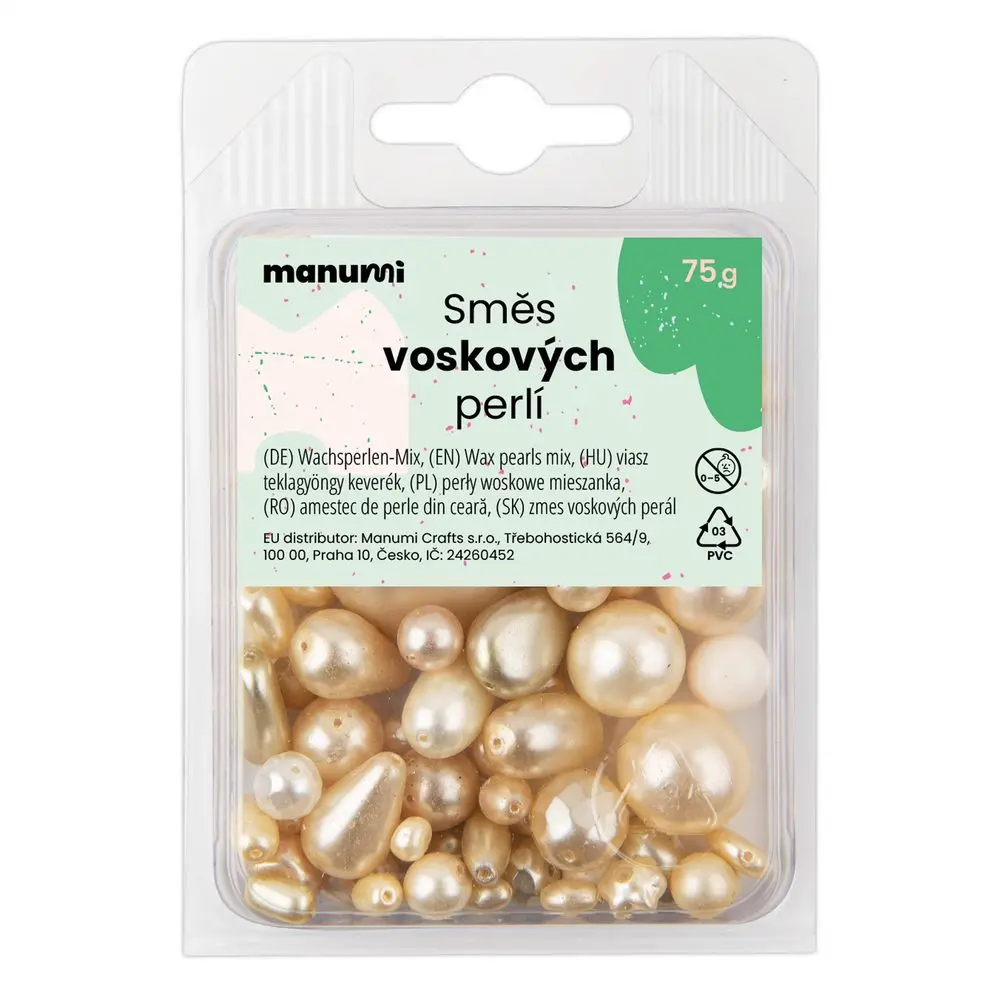 Manumi směs českých voskových perel krémová - 300 g