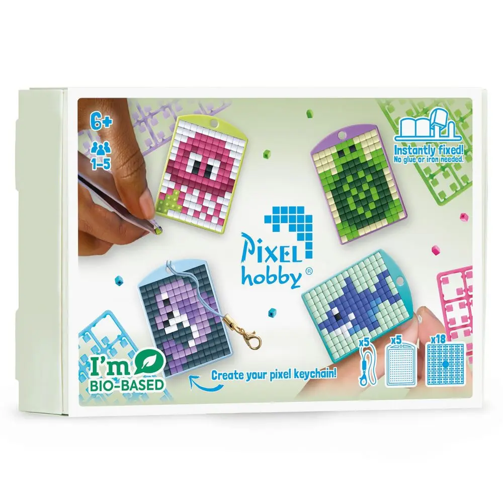 Pixelhobby Pixel sada klíčenek 5 ks mořský svět -