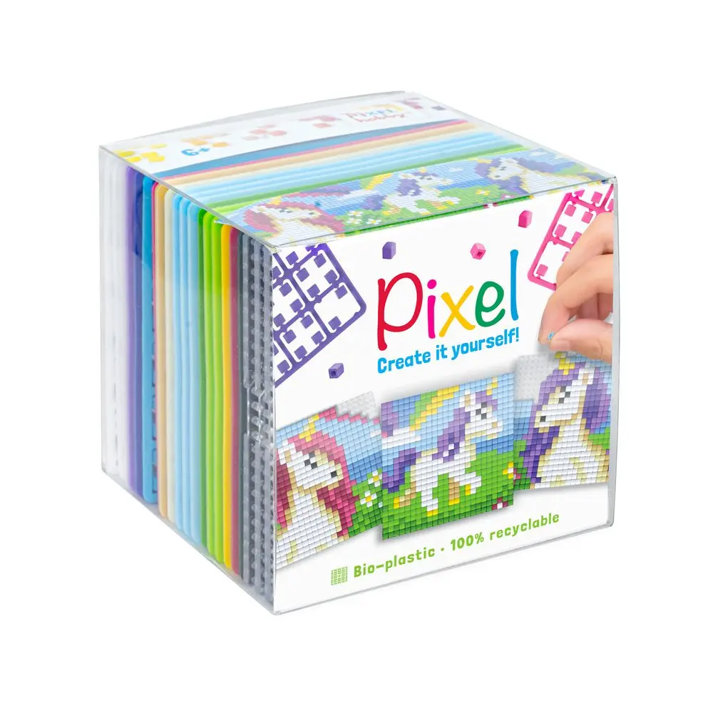 Pixelhobby Sada Pixel kostka jednorožci 3ks - 1 sada