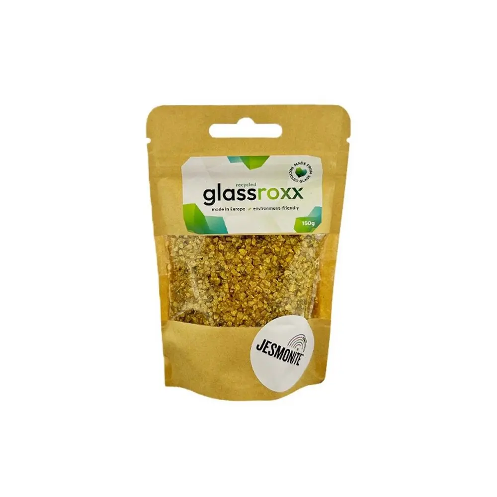 Jesmonite skleněné kamínky GlassRoxx v barvě zlata 150 g -