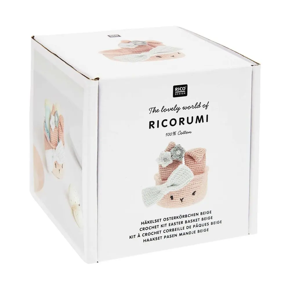 Rico Design Háčkovací sada košík zajíček - 1 sada