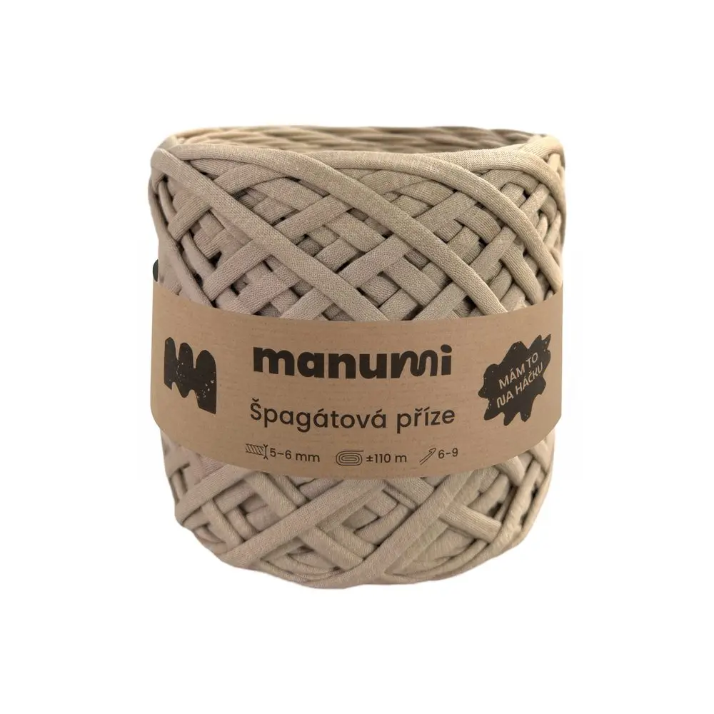 Manumi špagátová příze béžová - 3 ks
