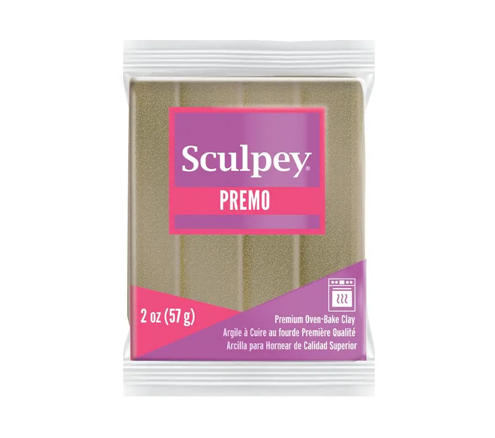 Sculpey PREMO Yellow Gold Glitter zlatá barva s glitry - 5 ks - 5 ks