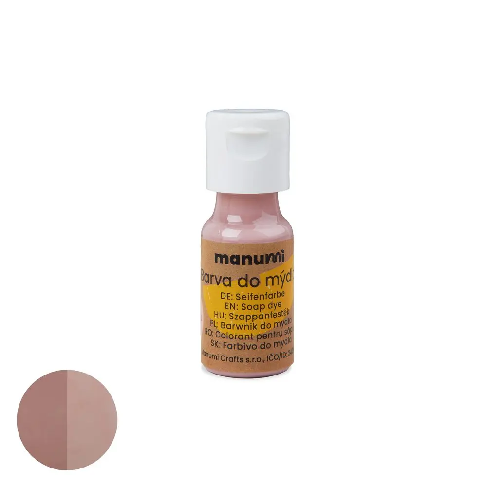 Manumi tekutá barva do mýdla 10 ml pudrově růžová - 1 ks