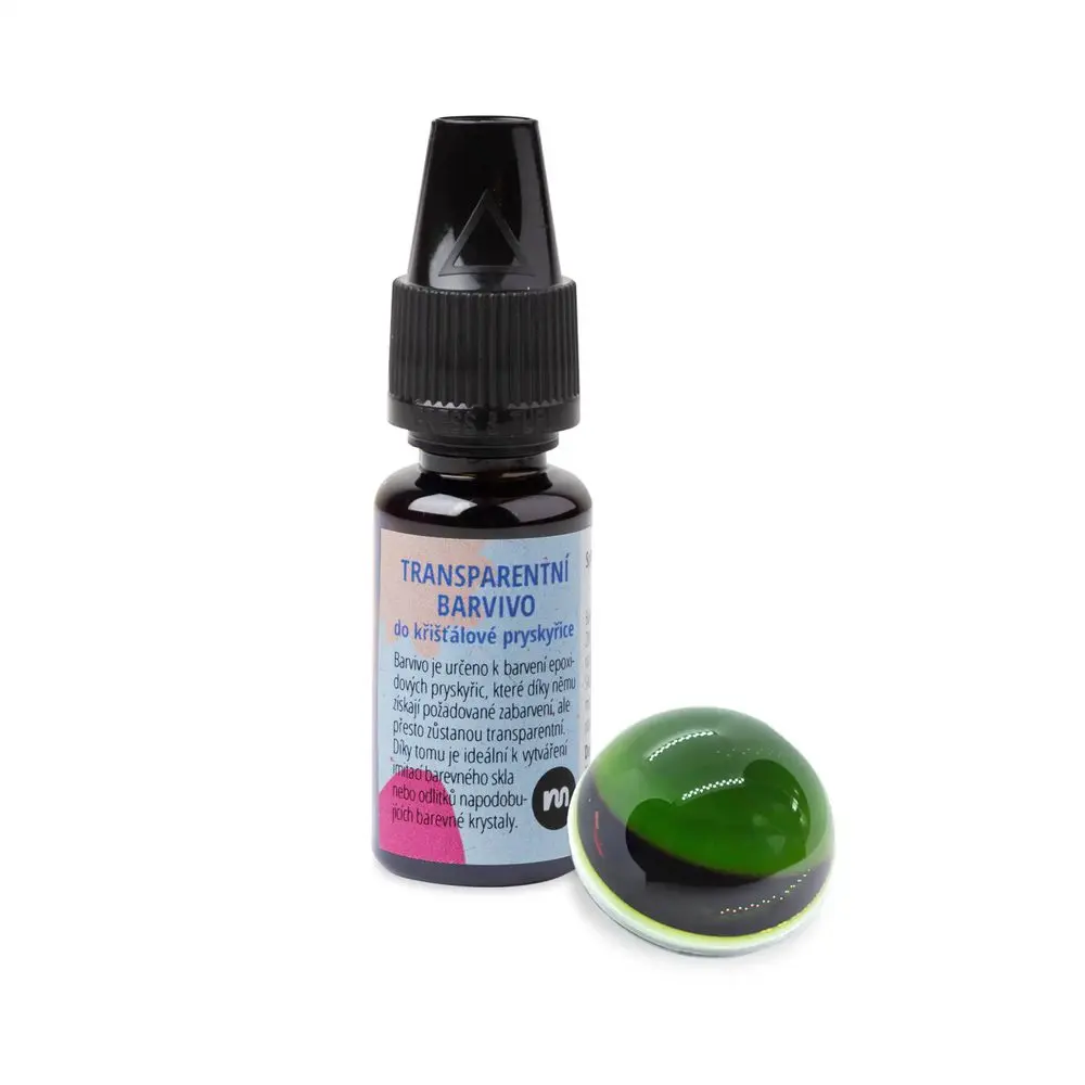 Manumi Transparentní NANO barvivo do křišťálové pryskyřice zelené 5ml - 5 ks - 5 ks