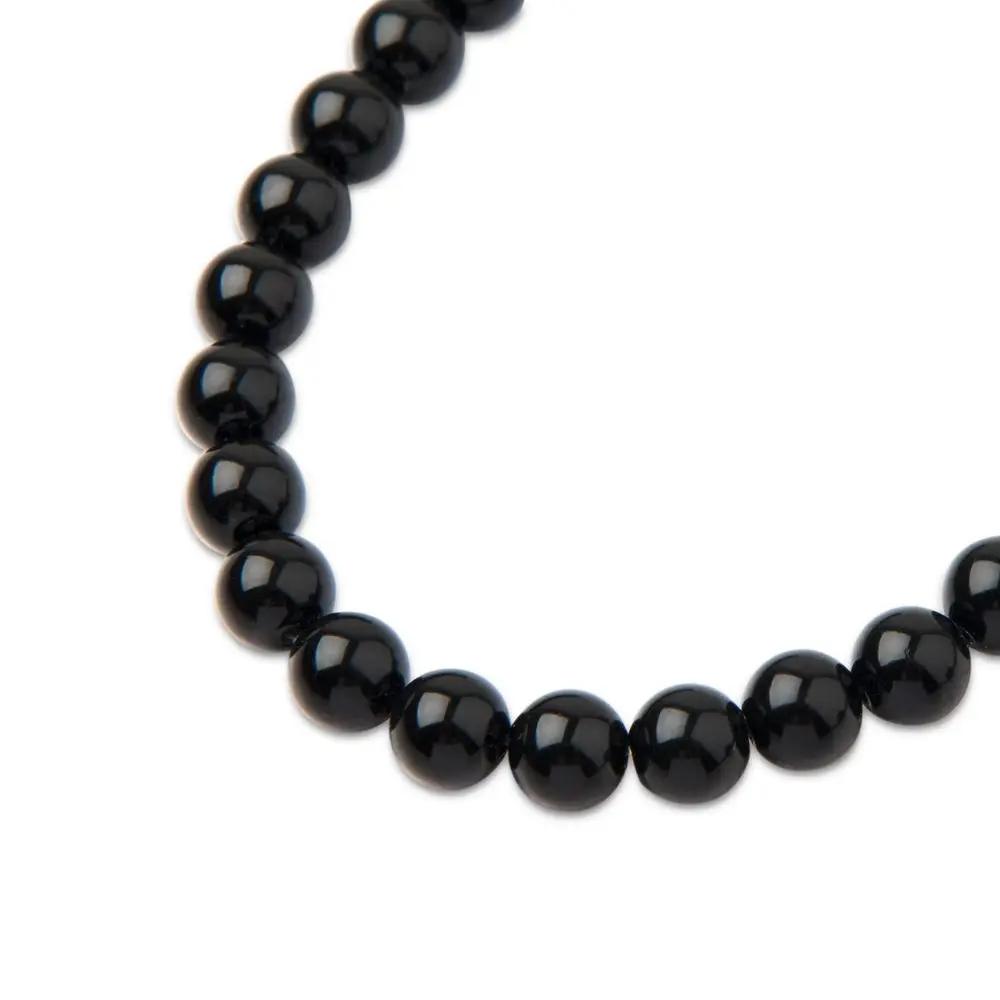 Preciosa kulatá perla MAXIMA 4 mm Crystal Magic Black - 90 ks