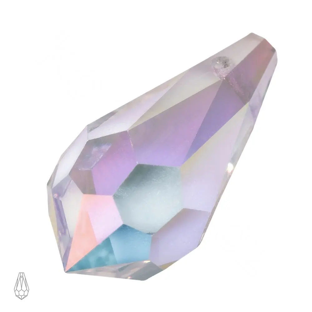 Preciosa MC přívěsek kapka 984 9x18 mm Crystal AB - 2 ks