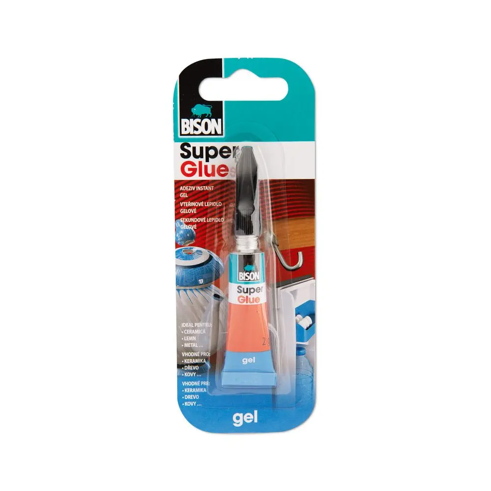 Gelové vteřinové lepidlo BISON Super Glue Gel 2g - 3 ks