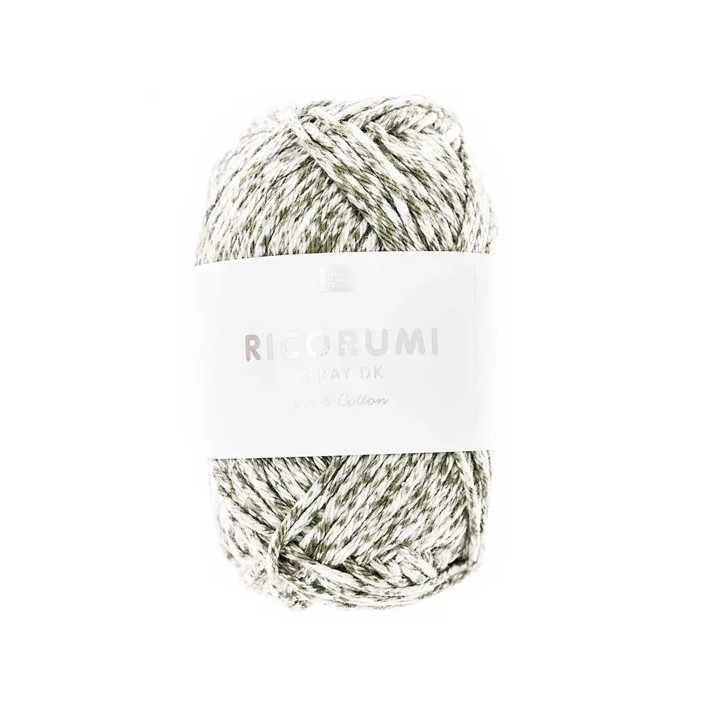 Rico Design Háčkovací příze Ricorumi Spray odstín 007 olivová - 1 ks