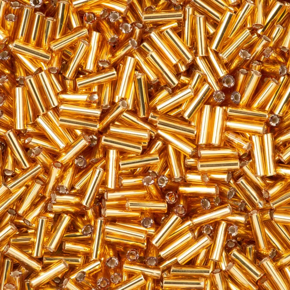 PRECIOSA ORNELA Rokajlové korálky - PRECIOSA rokajl čípky 50 g 7 mm zlaté - 1 ks