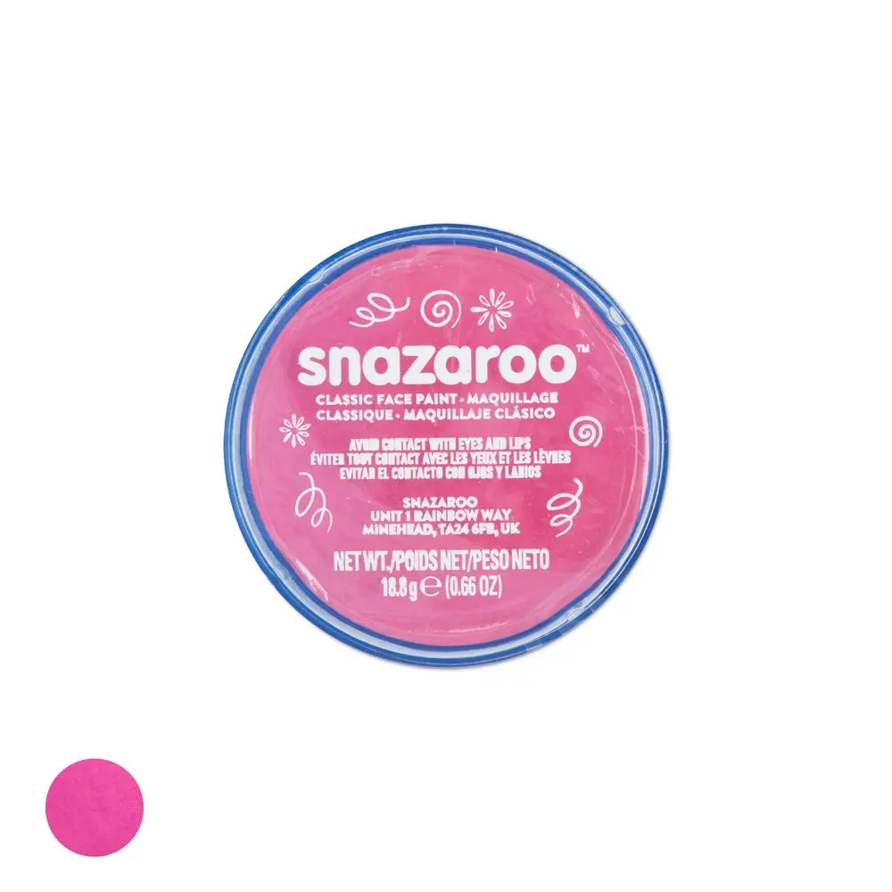 Barva na obličej Snazaroo růžová 18 ml