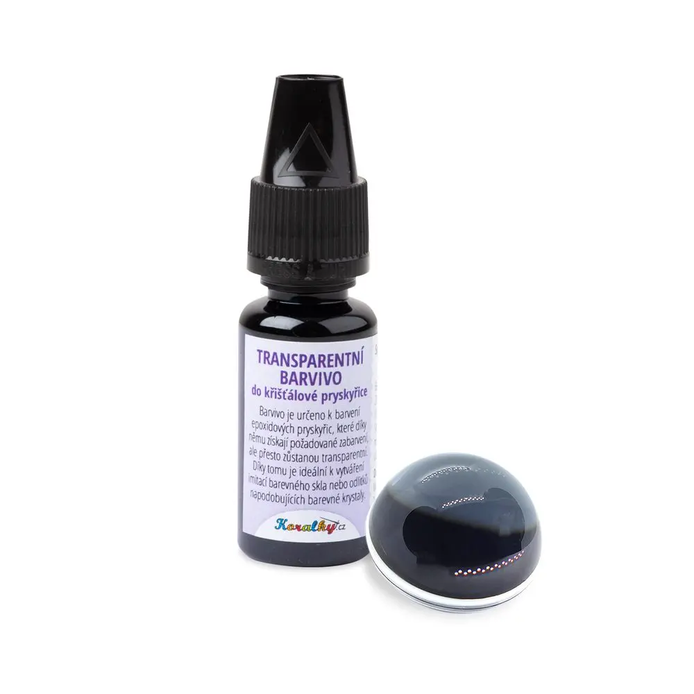 Manumi Transparentní NANO barvivo do křišťálové pryskyřice černé 5ml - 1 ks