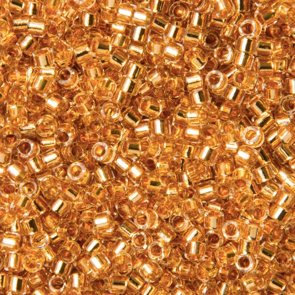 Miyuki Rokajlové korálky - Miyuki Delica 11/0 (DB-033-50) Lined Gold 24K -