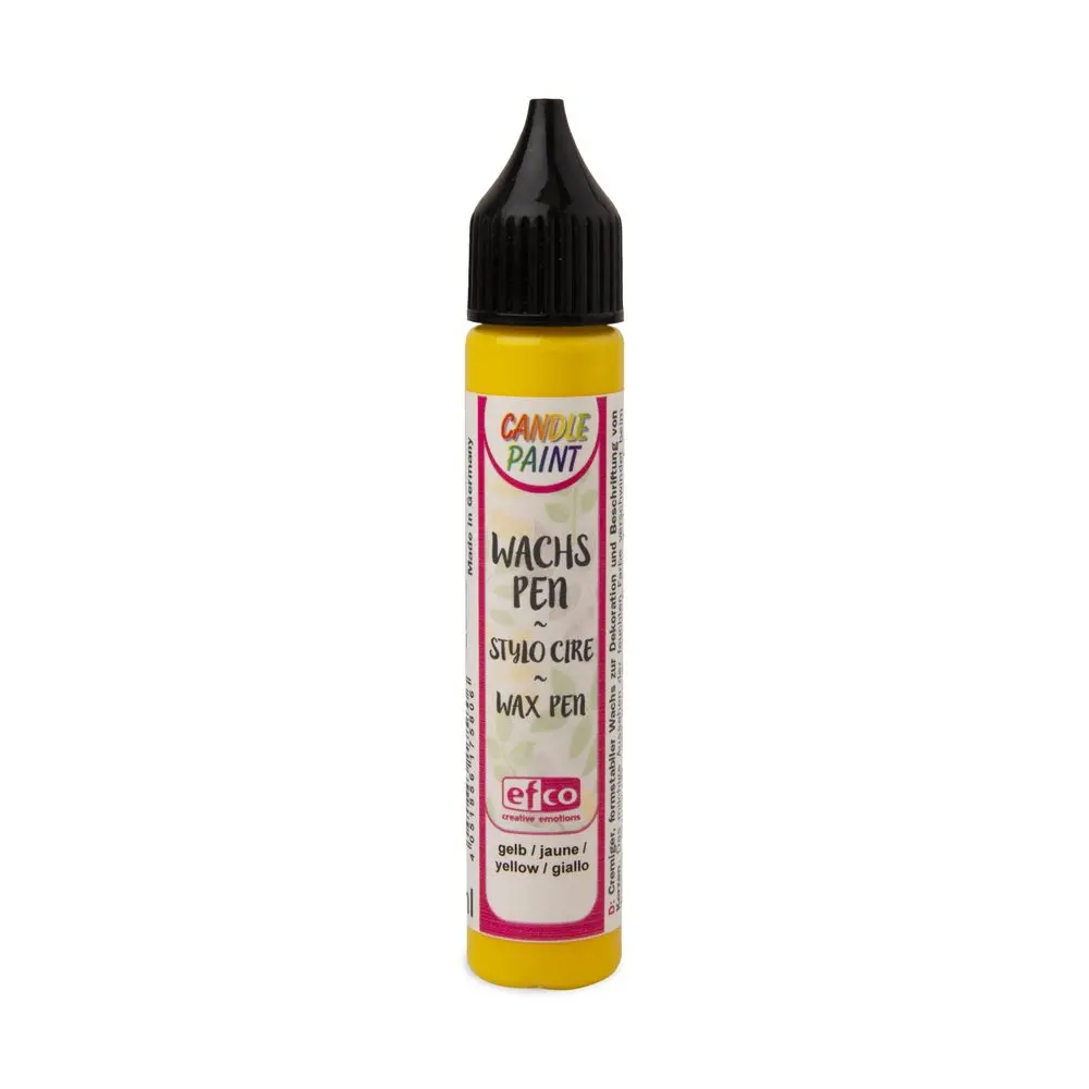 Efco Voskové pero pro malování na svíčky 28ml žlutá -