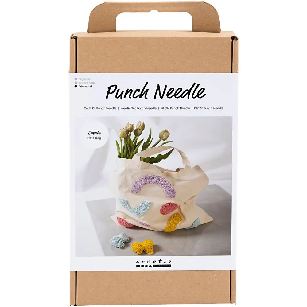 Creativ Company Kreativní sada na zdobení tašky technikou punch needle -
