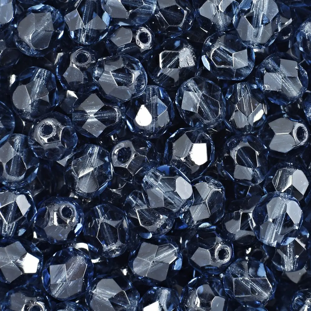 Manumi české broušené korálky 6 mm Dark Montana Blue - 150 ks