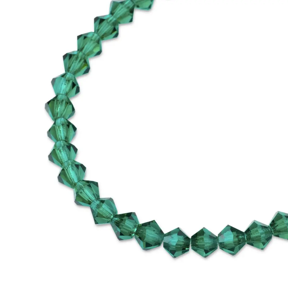 Preciosa MC perle Rondelle 4 mm Emerald - 30 ks